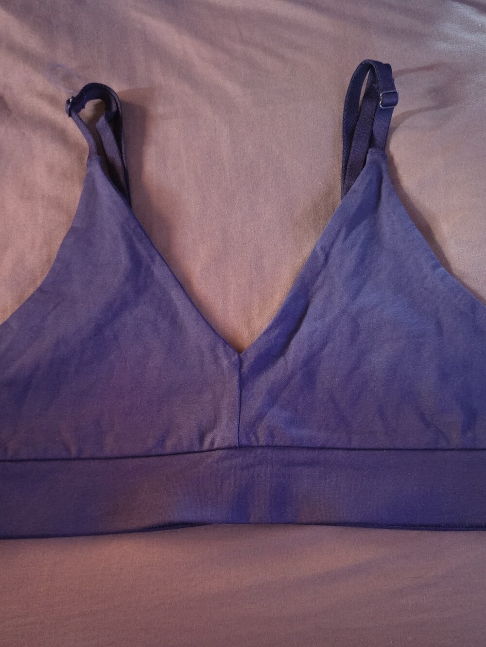 NWOT- Pact Organic- Wireless Bralette - Deep Blue